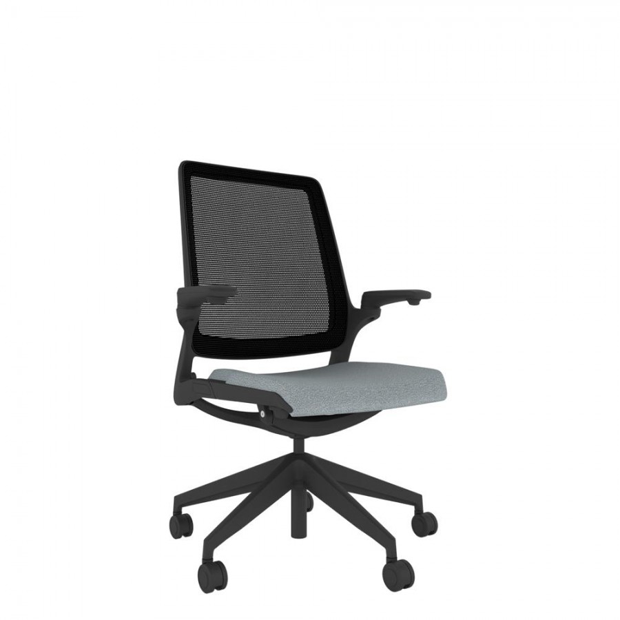 Designer Mesh Back Chair - Black